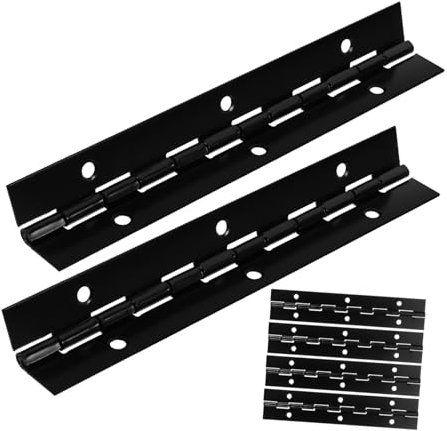 ULTECHNOVO 6pièces Charnières Piano Charnières De Remplacement Pour Meubles Hinge Robuste Pour Portes De Cabinet Et Bateaux