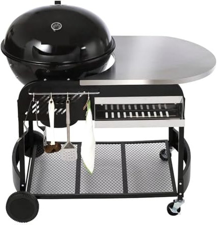 Camp Stoves 21 Inch Kettle Charcoal Grill BBQ Portable Grill With Cart Outdoor,Cooking Camping Equipment For Backpacking & Hiking