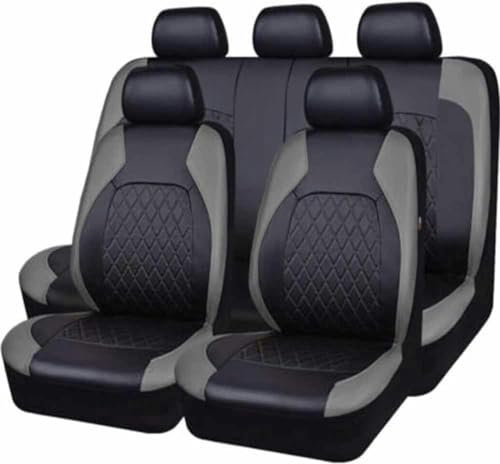 LCLCDZ Coprisedili universali per auto per Alfa Romeo 147 TI 3 porte (937A) 3 porte (937B) / 147 Q2 3 porte (937A) 5 porte (937B) / 155(167), colore grigio