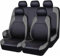 LCLCDZ Coprisedili universali per auto per Alfa Romeo 147 TI 3 porte (937A) 3 porte (937B) / 147 Q2 3 porte (937A) 5 porte (937B) / 155(167), colore grigio