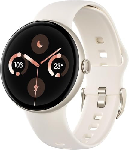 Smartwatch für Damen, Fitnessuhr mit Herzfrequenz/Schlaftracker/Schrittzähler, 1.43 AMOLED Display mit Bluetooth Anruf, IP68 Wasserdicht Sportuhr, 110+ Sportmodi Smartwatches für Android iOS