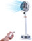 Ventilador con Agua de Interior y Exterior, Ventilador Agua Pulverizada con Mando a Distancia, Gran Angular 3D de 180°, con Depósito de Agua de 2,5 L, para Dormitorio, Salón, Jardín y Terraza