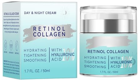 Crema idratante al collagene per il viso: crema idratante giorno e notte per il viso anti-invecchiamento per le donne, 50 ml. Ntz280 (Blue, 50ml)