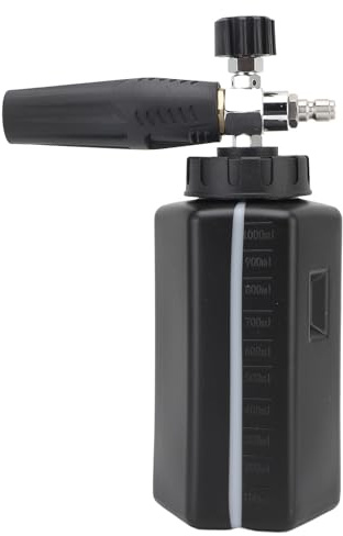 Pongnas Schaumkanone für Hochdruckreiniger, 1000 Ml, Großes Fassungsvermögen, Edelstahl, ABS, Tragbares Handdesign für Auto, LKW, Zuhause, Garten, Rasendüngung