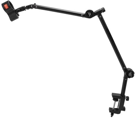 Jelquix Support de Bras de Microphone, Bras de Suspension Robuste à Rotation à 360 Degrés avec Conception Antidérapante pour Micros Dynamiques à Condensateur, Enregistrement de Podcasting en Direct