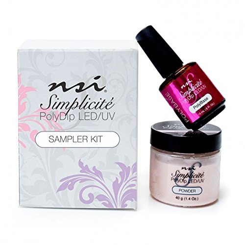 NSI PROFESSIONAL SALON SIMPLICITE POLY DIP LED UV NAIL SALON SAMPLER KIT -