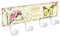 Lashuma Wandgarderobe Motiv Garten, Bademantelhaken Garderobenleiste 40x15,5 cm, Metall Blechschild Handtuchhaken