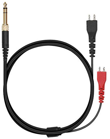 kwmobile Cavo Audio Stereo Cuffie compatibile con Sennheiser HD25 / HD560 / HD540 / HD480 / HD430 / HD414 / HD250 - Cavetto di Ricambio 255cm con Jack 3.5mm - nero