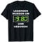 Legenden Wurden Um 1980 Uhr Geboren Digitaluhr Geschenkidee T-Shirt