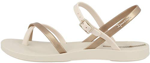 Ipanema Damen Fashion Sand VIII FEM Sandale, beige/Gold, 40 EU Schmal