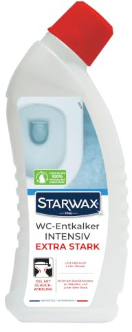 STARWAX - Kraftvoller Gel-Entkalker und Reiniger - WC und Klärgruben - Entkalkt gründlich - Wirksam auch unter Wasser - Konzentrierte Formel - - 750 ml