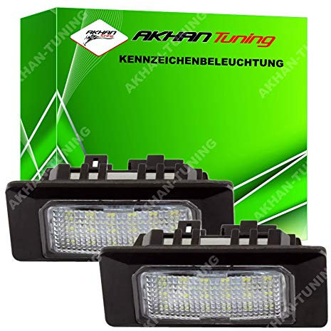 KB10 - Fehlerfrei Kennzeichenbeleuchtung, Nummerschildbeleuchtung Xenon Weiß Kompatibel mit Fabia III (NJ), Ka-roq (NU), Kod-iaq (NS, NV), Octa-via III (5E), Rapid (NH), Super-b III (3T,3V), Yeti (5L)