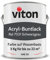 Viton Buntlack 3 Kg Schwarzgrau - Seidenmatt - Wetterfest für Außen und Innen - 3in1 Grundierung & Lack - HAE 30 - Farbe auf Wasserbasis für Holz, Metall & Stein - RAL 7021 Schwarzgrau