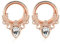 Beydodo Ohr Tunnel 14MM, Ohr Plug Edelstahl Rosegold mit Filigran Zirkonia Piercing Tunnel Ohrringe 2PCS
