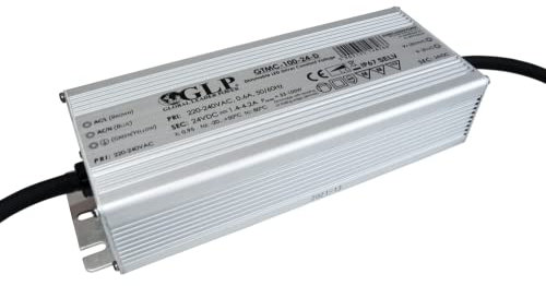 24v DC 100w Netzteil primär/direkt dimmbar MM Möbeleinbau Trafo Driver kompatibel mit Triac GLP GTMC-100-24-D Spritzwasserfest nach IP67 100w