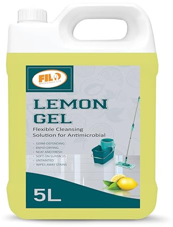 FILO Lemon Floor Cleaner Liquid Concentrated 5 Litre - Multi Purpose Bacteriostatic Cleaning Gel - Neutral pH All Purpose Cleaner - Eco-Friendly & Effective