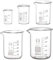 Messbecher Becherglas 100ml 50ml 25ml 10ml 5ml Messbecher Glas Borosilikatglas Becher für Labor