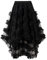 Geagodelia Gonna in Tulle Asimmetrica Metà Lunga Vita Elastica Chic Alla Moda, Nero B, Taglia unica