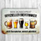homeyourself - Holzschild Deko Schild personalisiert mit Druck/Wunschtext - offizieller Biertrinker - individualisiert 20 x 30 cm