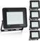 Sonnewelt Focos Led Exterior 50W 5 Pcs, Proyector LED Exterior 6000K Blanco Frío,Focos Jardin,IP66 Impermeable 4250LM Superbrillante Foco LED,para Patio, Garaje, Entrada, Fábrica