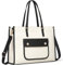 RAINSMORE Borsa Donna Grande Borsa Lavoro Donna Borsa Porta PC Donna 15.6 Pollici per Computer Borsa Università Donna Borsa a Tracolla in Tela Borse Tote per Business Ufficio Nero