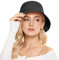 Durio Fischerhut Damen Sonnenhut Herren Unisex Sommerhut Bucket Hat Anglerhut Fishermütze Faltbarer Hut Schwarz Einheitsgröße