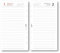 Agendepoint.it - Ricambio agenda organizer giornaliera a righe 9,5x17cm 80gr 6fori bianco - 2025