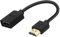 LEENUE HDMI Extension Cable, 4K 18cm High Speed Male to Female Cable, Short HDMI Extender, Supports 4K@60Hz, 3D, UHD, 2160p, Compatible with Fire TV Stick, PS5, PS4, HDTV, Monitor, 1 Pack