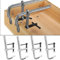 Schraubzwingen,Schraubzwinge Führungsschiene,Zwingen Klemmen & Spanner,Schraubzwingen Set 4 Stück,Spannweite 300mm, Spannkraft 200kg, für Holzbearbeitung, Schweißen, Heimwerken, Handwerk