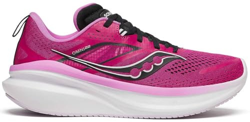 Saucony Omni 22 Women's Running Shoes, Magenta - 8 UK