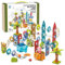 CELMAN Magnetische Bausteine 151 Stück Tierpark Kugelbahn Set 3D, Konstruktion Magnet Bausteine, Montessori Spielzeug Magnetbausteine, STEM Lernspielzeug für Kinder ab 5 Jahren