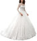 Élégante robe de soirée pour femme, robe de mariée à manches longues en dentelle, ecru, 40