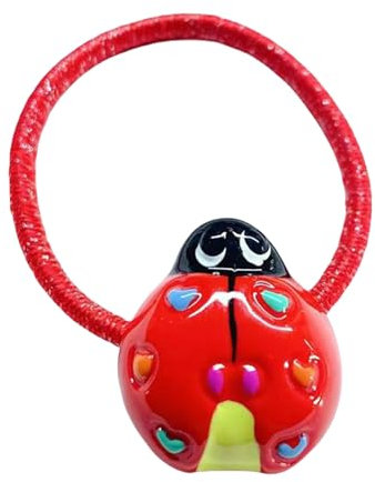 DEUNRAA Einzigartige Marienkäfer Förmige Kleine Haarspange Haargummi Marienkäfer Haarfang Haarspangen Haarschmuck Haarschmuck