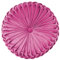 Il Gruppone Passione Casa Cuscino Rotondo Zucca Effetto Velluto Circolari Per Divano Decorativo Letto 35 Cm - Rosa (Fuxia)