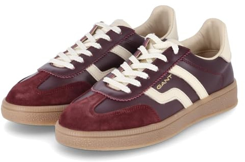 GANT Damen Schnürhalbschuh in dunkelrot - Gr. 41