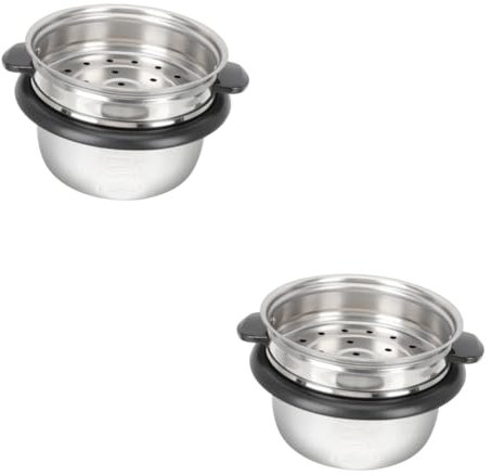Cabilock 2 Juegos Revestimiento De Olla Arrocera Olla De Sopa Eléctrica Buque De Vapor Cacerola Cocina Olla De Vapor Grande Horno Humeante Multifuncional Olla Electrica Sartén El Plastico