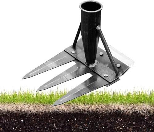 3 Denti Rastrello Giardino Rastrello Elimina Erbacce In Acciaio Al Manganese Di Alta Qualità Rastrelli Per Giardinaggio Diserbare A Doppia Faccia Manuale Rimovibile Berretto Da Giardinaggio Rastrella
