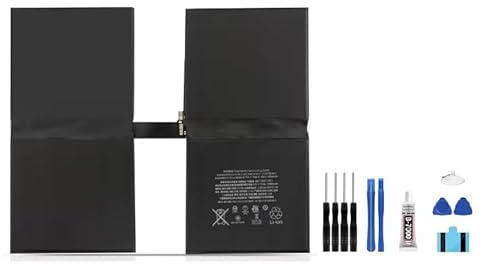 Batterie 10994mAh A1754 compatible avec iPad Pro 12.9 2nd Gen 2 A1670 A1671 2017 EMC 3149 3150 WiFi MQEE2LL/A MQDC2LL/A MP6H2LL/A MPL02LL/A MQDA2LL/A MP6G2LL/A MPKY2LL/A