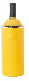 Vinglacé Wine Bottle Chiller- Portable Champagne Insulator- Stainless Steel Wine Cooler Sleeve - Keeps Wine Cold (Sunflower)