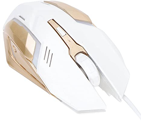 Yctze Ergonomisches RGB-Gaming mit Hohem Sensor und Leichtem Klauengriff-Design für PC, Laptop und Notebook (White)