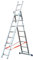 TB Davies Light Duty 2.3m Triple Section Aluminium Extension Ladder Combi Step Ladder Made in Italy EN131