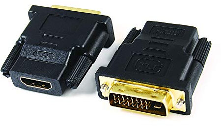 EXCALIBUR HDMI FEMALE TO DVI (1+24) DVI-D MALE GOLD PLATED ADAPTOR CONNECTOR