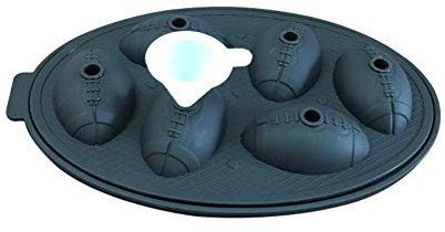 3D American Football-förmigen Silikon Eiswürfel Form Tablett Cocktail Getränke Kühl Lebensmittelqualität Silikon Wiederverwendbar und BPA-frei