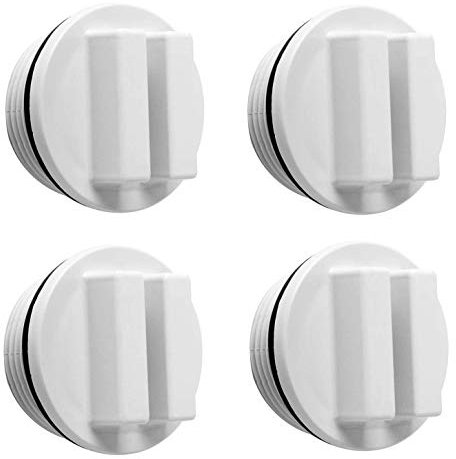 SP1022C Poolstopfen Kompatibel mit Hayward Poolreiniger Staubsauger, 1,5 Zoll Pool Spa Gewinde Filter Ablauf Winterstopfen, Vakuumarmaturen für Betonbecken mit O-Ring