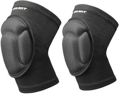 EULANT Knee Pads for Men Women, Collision Avoidance Knee Protector Sleeve, Thick Padded Knee Protector for Volleyball Basketball Wresting Gardening Kneeling Works L