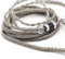 Linsoul Tripowin Zonie IEM Cavo, 16 Core Placcato Argento Cordoni Aggiornati, 1.25m SPC in Ear Monitor Cavi per 7hz Zero:2 Orchestra Lite Cadenza Hype4 Supermix4(2pin 0.78mm, 2.5mm)(Grigio)