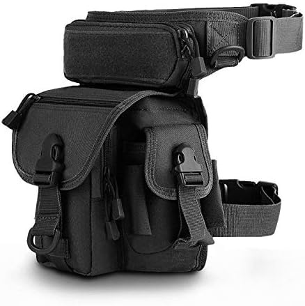 Gexgune 1000D Outdoor Tactical Drop Leg Bag Pouch Military Waist Belt Pack Thigh Packs Tool Bags for Motorcycle Bike Cycling Hiking