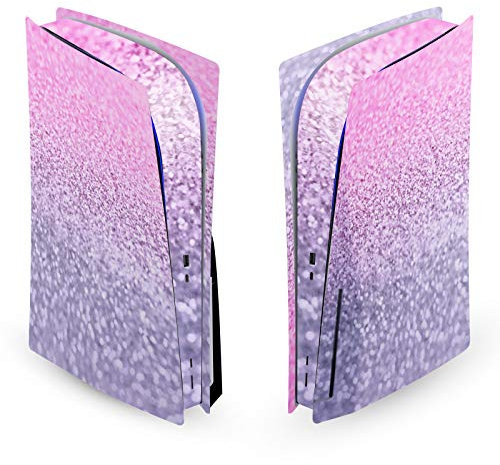 Head Case Designs Officially Licensed Monika Strigel Lavender Pink Art Mix Matte Vinyl Faceplate Sticker Gaming Skin Decal Cover Compatible With Sony PlayStation 5 PS5 Disc Edition Console