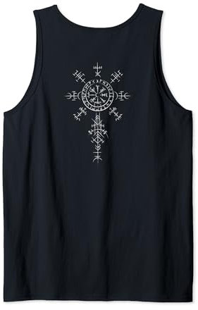 Keltischer Vikinger Vegvisir Kompass Wikinger (on back) Tank Top
