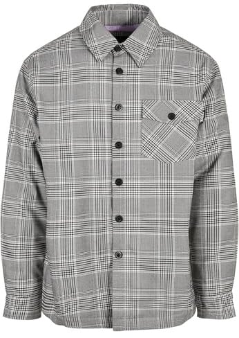 Cayler & Sons Herren Plaid Out Quilted Shirt Jacket M black/white